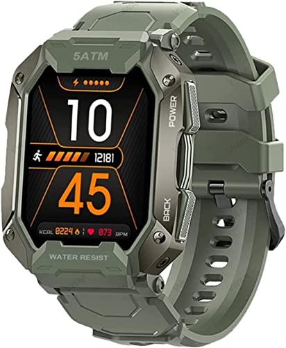 Smartwatches Men's Outdoor Sports IP68 Military Fitness Electronics (Color : Green1, Size : 1) von GABLOK