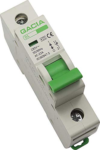 Leitungsschutzschalter LS-Schalter MCB Sicherungsautomat C40A 1P GACIA TÜV von GACIA