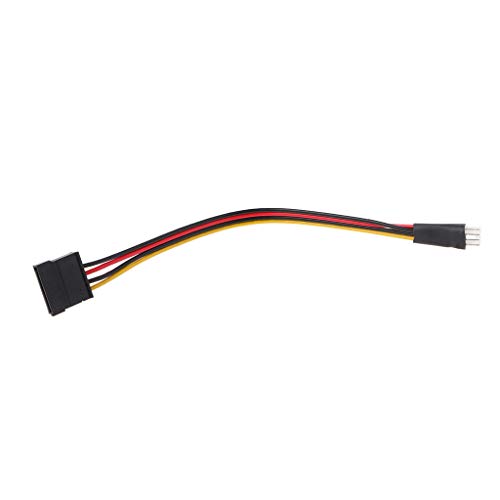 GADAW 4-poliger Floppy Stecker Für Stromanschluss Auf 15-polige Buchse Für Stromkabel Adapter von GADAW