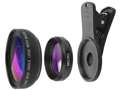 HD-Makroobjektiv und 37 mm 0,45 x Super-Weitwinkelobjektiv – 2-in-1-Set für Smartphone-Kameras mit Clip, kompatibel mit den meisten Android- und iOS-Handys. HD-Makroobjektiv und 37 mm 0,45 x Super-Weitwinkelobjektiv – 2-in-1-Set für Smartphone-Kameras mit Clip, kompatibel mit den meisten Android- und iOS-Handys. von GADIRIA