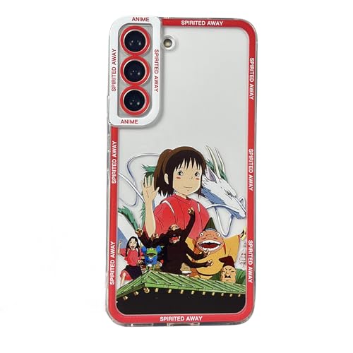 GAGALU Schutzhülle für Samsung Galaxy S20, S21, S22, S23 Plus, FE Ultra A54, weiche Hülle, Spirited Away (Rot, 20FE) von GAGALU