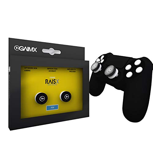 GAIMX RAISX PS5 PS4 Stick Control Aim-Hilfe/Zielhilfe - Aim-optimierer - Playstation 4 & 5 Zubehör- Thumbstick-Verlängerung mit auswechselbarem Grip-Caps GAIMX RAISX PS5 PS4 Stick Control Aim-Hilfe/Zielhilfe - Aim-optimierer - Playstation 4 & 5 Zubehör- Thumbstick-Verlängerung mit auswechselbarem Grip-Caps von GAIMX