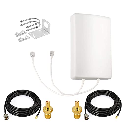 GAINFI Directional Mimo Panel Antennen WiFi 4G 2.4GHz 5.8GHz LTE 698-2700MHz Higher Gain 14dBi-Outdoor Externe Antennen Router Mellular Antennen kompatibel für Modems von GAINFI