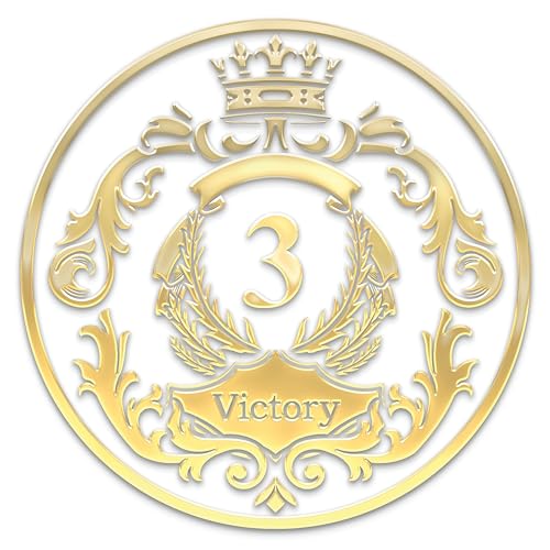 Galileo® The Victory Crown | Vergoldet | AA-Münze | alkoholisches anonymes Medaillon | 1–30 Jahre Nüchternheitsmünze | AA-Geschenk | The Royal Collection (Weiß, 3 Jahre) von GALILEO
