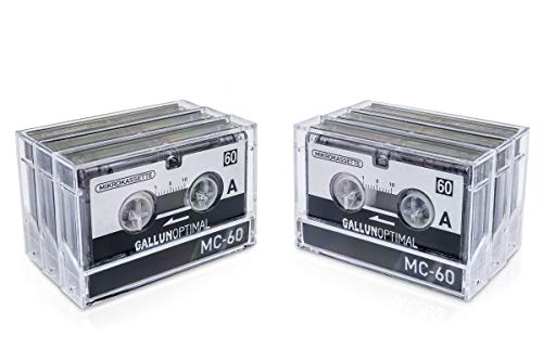 GALLUNOPTIMAL MC60 Mikrokassette – für Diktiergeräte – 6er Pack – Kassette für Diktiergerät – Microcassette – Audio Cassette von GALLUNOPTIMAL
