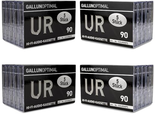 GALLUNOPTIMAL UR90 Audiokassetten 90 min. Leerkassetten 20er Pack GALLUNOPTIMAL UR90 Audiokassetten 90 min. Leerkassetten 20er Pack von GALLUNOPTIMAL