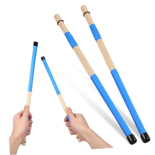 GALPADA 1 Paar Drum Brush Aus Holz Drum Kit Drumstick Für Percussion Drummer Zubehör Musik Drum Sticks Brushes Drum Rack Drum Bundle Sticks Jazz Drum Rods Zufällige Farbe von GALPADA