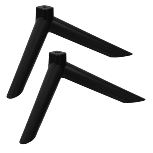 GALPADA 1 Paar Fernsehtisch TV -Standbasis TV-Sockelständer TV-Ständer-Montagebein Tischbeine für Fernseher tv-Tisch unterstützung Ersatzbasis für TV-Ständer TV -Beine Plastik Schwarz von GALPADA
