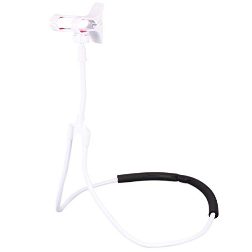 GALPADA 1 Stück Hälften Handyhalterung Handyhalter Für Den Hals Handyhalter Halshalter Für Handy Handyhalter Handyhalter Mehrfach Verwendbarer Handyhalter Ständer Weiß von GALPADA