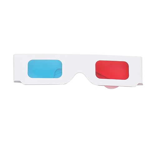 GALPADA 10 Stück 3D-Brille Kinobrillen Video Rahmen Theaterbrillen Karton Papier Rot Heimkino-zubehör Film 3D-sichtbrille Schüttgut Gläser 3D-videobrille 3D-Game-Brille von GALPADA