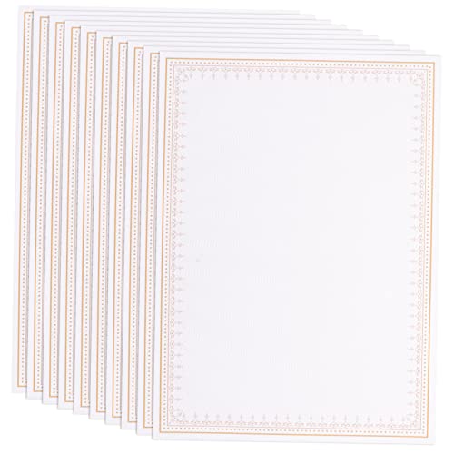 GALPADA 10 Stück Ehrenurkundenpapier Auszeichnungen Dickes Auszeichnungspapier Glänzend Große Blanko Urkunde Für Den Einsatz Als Versandzertifikat Druckpapier Diplompapier von GALPADA