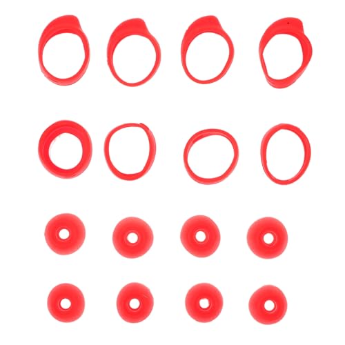 GALPADA 16Stücke Teiliges Kopfhörer Schutzstecker Rot Nützliche Abdeckung Für Buds Hochwertiges Headset Zubehör Für Optimalen Staubschutz Und Einfache Lagerung von GALPADA