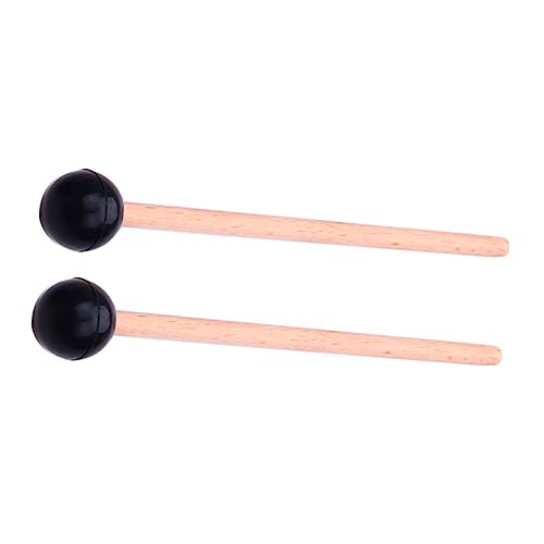 GALPADA 2 Stück Ätherischer Schlagzeughammer Marimbaschlägel Schlaginstrumente Trommelstöcke Paukenschlägel Gefühlt Percussion Drum Sticks Trommelschläger Hohler Trommelhammer Gummi von GALPADA