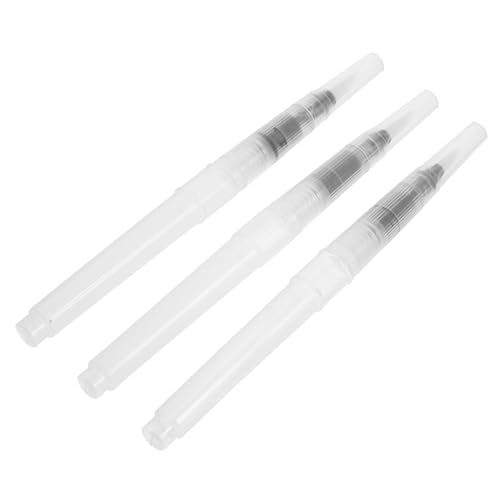 GALPADA 3 Stück Aquarellstift Nachfüllbarer Aquarellpinsel wiederverwendbarer Malpinsel aquarellfarben stifte wassermalstifte Stift für Kunstmalerei Aquarell-Zeichenpinsel pp Weiß von GALPADA