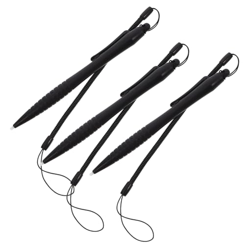 GALPADA 3 Stück Resistiver Bildschirmstift Widerstandsstift Mit Bildschirm Eingabestift Mit Harter Spitze Prägestift Federseil-Eingabestift Zeichnungsstift Zeichenstift-Lanyard Schwarz Abs GALPADA 3 Stück Resistiver Bildschirmstift Widerstandsstift Mit Bildschirm Eingabestift Mit Harter Spitze Prägestift Federseil-Eingabestift Zeichnungsstift Zeichenstift-Lanyard Schwarz Abs von GALPADA