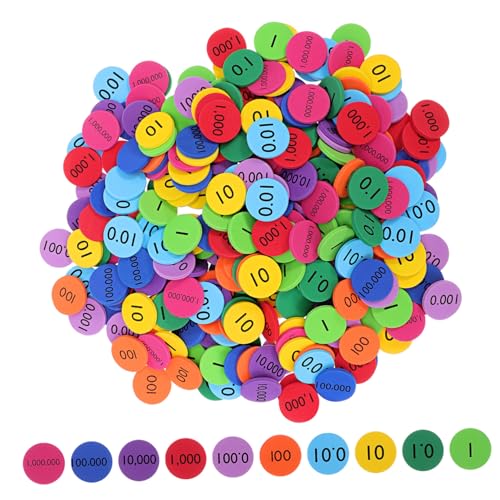 GALPADA 300 Stück Stellenwertscheiben fehlfarben cd mathe spiele mathespiele Pädagogische Spielzeuge Dezimalzahlenzähler helle Farbwertscheiben früh Kinderspielzeug Platzwertscheiben Eva GALPADA 300 Stück Stellenwertscheiben fehlfarben cd mathe spiele mathespiele Pädagogische Spielzeuge Dezimalzahlenzähler helle Farbwertscheiben früh Kinderspielzeug Platzwertscheiben Eva von GALPADA