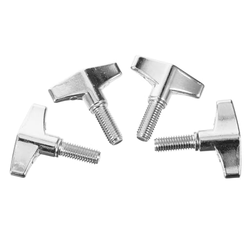 GALPADA 4 Stück Trommelmuttern Schrauben Trommelständer Flügel Percussion Becken Teile Entriegelungsset Trommel Beckenmuttern Instrumentenmuttern Instrumentenwerkzeug von GALPADA