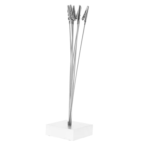 GALPADA Foto Ordner Ort Stehen Zweig Alligator Desktop Halter Display Rahmen Clip Baum Klammern Silber von GALPADA