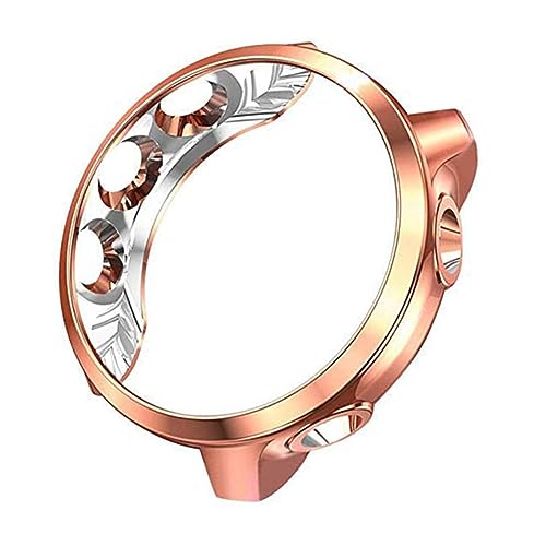 GALPADA Galvanische Schutzhülle Approach Kratzfeste Uhrenschale Rose Protector Uhrenschutzrahmengehäuse Forerunner Sq Herren USB Musikuhren Schutzrahmenabdeckung Golden von GALPADA