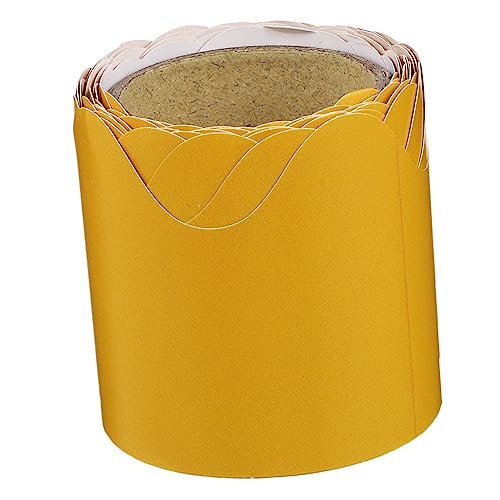 GALPADA Kreidetafel Randpapier Pinnwand Klassenzimmer Ränder Klassenzimmer Ränder Bulletin Rand Tafel Papier Dekorationen Pinnwand Rand Gelbe Papierstau von GALPADA