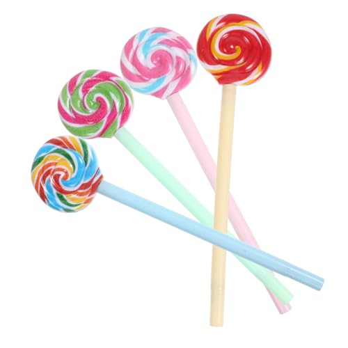 GALPADA Lollipop Gelstift Cartoon Design Niedlicher Stift Stifte Mit Tintenroller Am Clip Kinderstifte Schwarze Gelstifte Lollipop Stifte Pastell Spaßstifte Schul Gelstifte Für von GALPADA