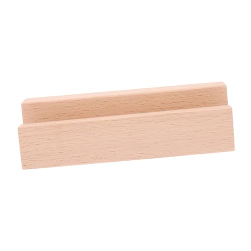 GALPADA Präsentationsständer mit Holzsockel Stand Kalender Anzeige steht Halter Tisch Büro Desktop-Fotodekoration Party-Fotoclips entzückende Fotoklammern Holzbasis Fotozubehör Beige von GALPADA