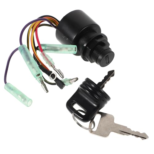 GALPADA Schiffszündstartschalter Motorstartsperrschalter Universalzündschalter Zündschalterreparatur Elektroroller Zündschalter Motorradschalter Messing von GALPADA