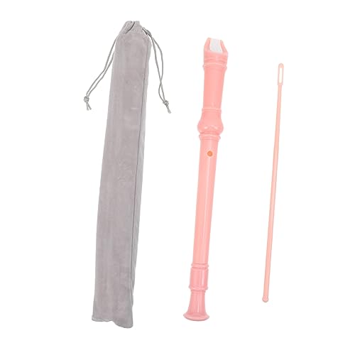 GALPADA Sopran Blockflöte Für Aus Hochwertigem Kunststoff - 8-Loch Design Ideal Für Anfänger Inklusive Wischerstab Und Praktischer Tasche in Ansprechendem Rosa von GALPADA