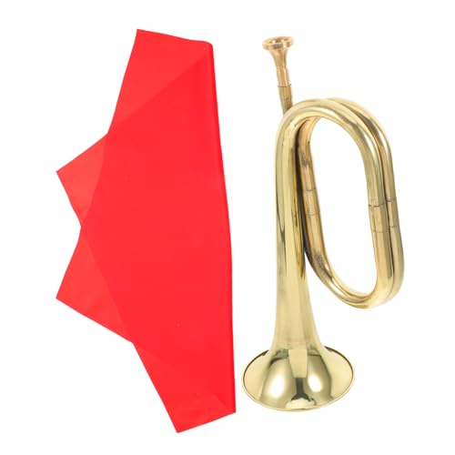 GALPADA Trompete Horn Instrument Stimmpfeife Musical Ornament Musikschmuck Golden Kupferlegierung von GALPADA