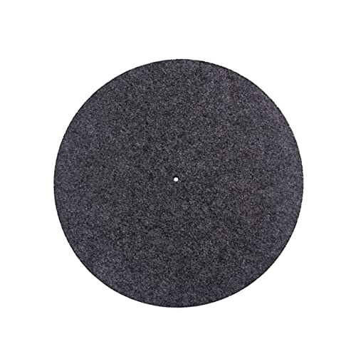 GALPADA Wollunterlage Für Vinyl Schallplatten Antistatische Plattenspielermatte Vinylmatten Boden Stereo Vinyl Vintage Plattenspielermatte Vibrationsdämpfende Filzplatte Zusammen Mit von GALPADA