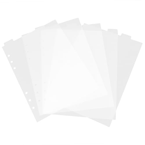 GALPADA abnehmbare Laschenteiler Notebook Trennwand Notizbuch Trennwand Seitenteiler klare Trennwände DIY -Notizbuchteiler a5 Notebook-Zubehör Notizbuchteiler aus Kunststoff PVC Weiß von GALPADA