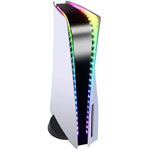 RGB-LED-Strip für Playstation 5 Konsole, 7 Farben 29 Effekte Zubehör Streifen Lichterkette Stripes Lichtleiste Band Lights Strips Kit für ps5 Konsole mit IR-Fernbedienung RGB-LED-Strip für Playstation 5 Konsole, 7 Farben 29 Effekte Zubehör Streifen Lichterkette Stripes Lichtleiste Band Lights Strips Kit für ps5 Konsole mit IR-Fernbedienung von GAMEDEALER GD BUY AND SELL YOUR MEDIA