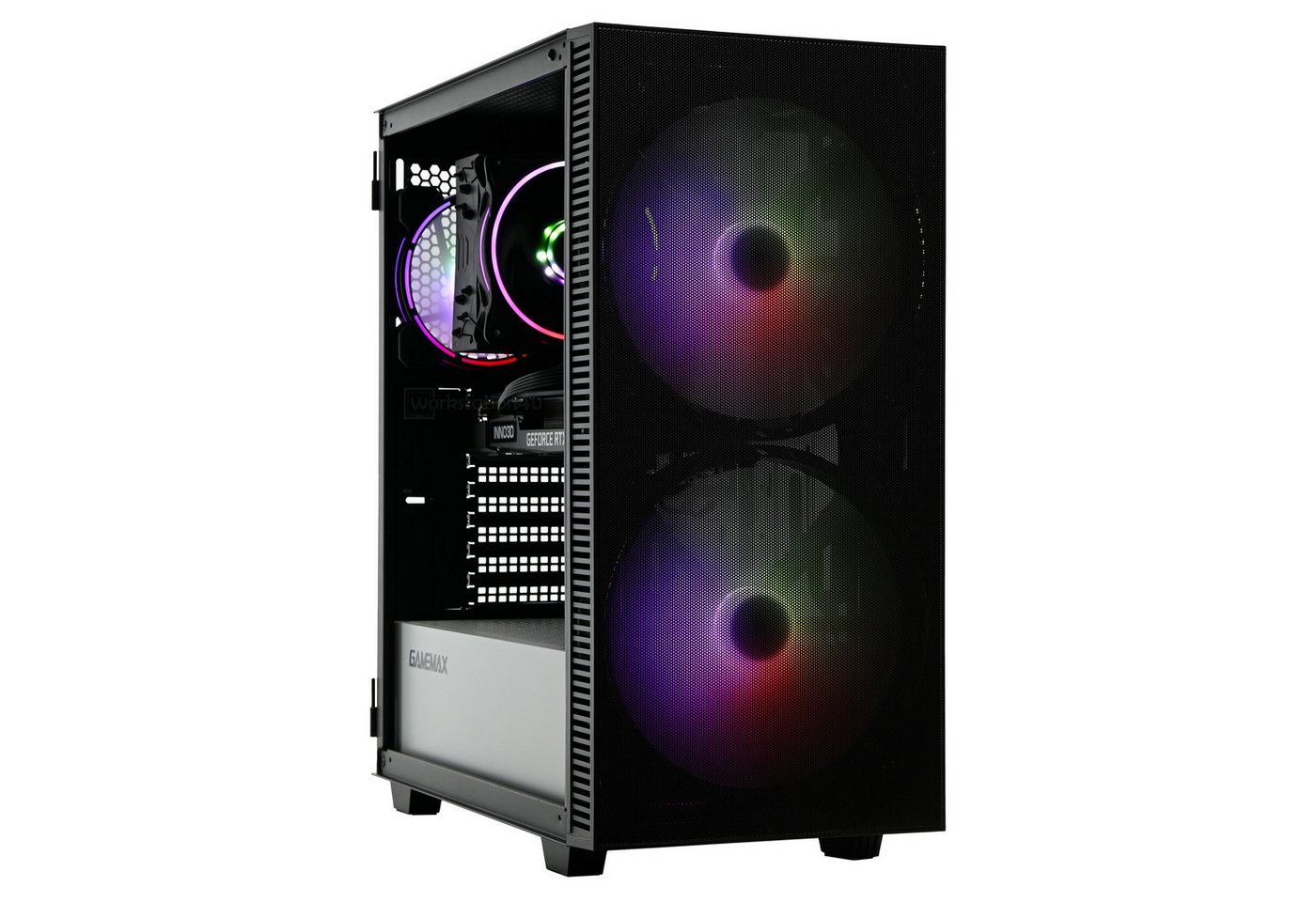 Solarbayer, Workstation4u, Aero Gaming-PC (Intel Core i7 11700KF, RTX 4070 Ti 12GB, 16 GB RAM, 500 GB SSD, Luftkühlung, Core i7-11700KF, RTX 4070 Ti 12GB, Windows 11 Pro, WLAN+BT) von Solarbayer