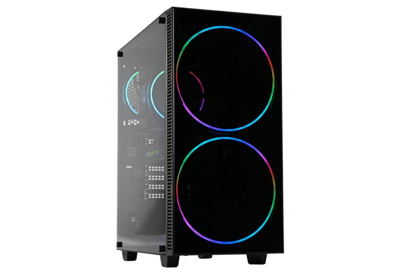 Solarbayer, Workstation4u, Black Hole Gaming-PC (AMD Ryzen 7 5700X3D, RTX 4070 Ti 12GB, 16 GB RAM, 500 GB SSD, Luftkühlung, Ryzen 7 5700X3D, RTX 4070 Ti 12GB, Windows 11 Pro, WLAN+BT) von Solarbayer