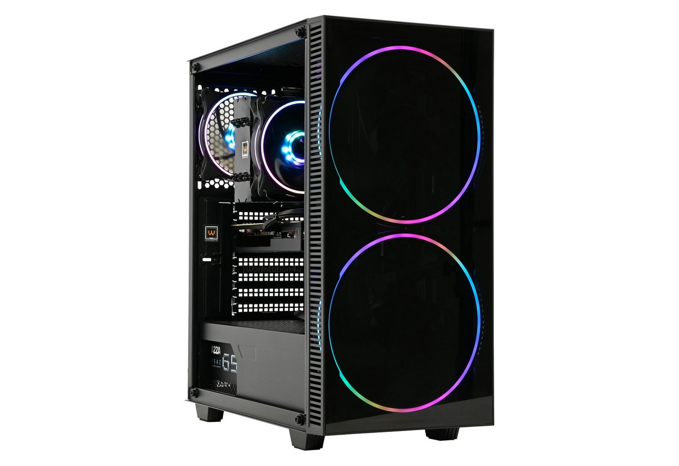 Solarbayer, Workstation4u, Black Hole Gaming-PC (Intel Core i5 11400, RTX 3050 6GB, 16 GB RAM, 250 GB SSD, Luftkühlung, Core i5-11400, RTX 3050 6GB, WLAN+BT, Windows 11 Pro) von Solarbayer