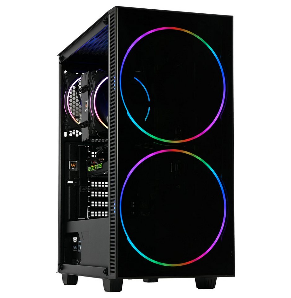GAMEMAX Black Hole Gaming-PC (Intel Core i9 14900KF, RTX 4070 Ti 12GB, 16 GB RAM, 500 GB SSD, Luftkühlung, Core i9-14900KF, RTX 4070 Ti 12GB, Windows 11 Pro, WLAN+BT) von Solarbayer
