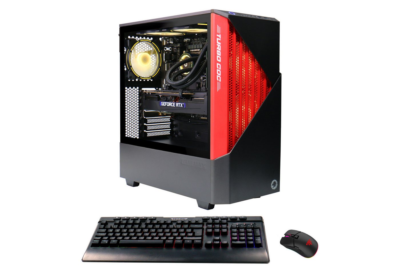 GAMEMAX Contac BR 7380 Gaming-PC (Intel® Core™ i7 14700F, RTX 4070 Super, 32 GB RAM, 1000 GB SSD, Wasserkühlung, Windows 11) von GAMEMAX