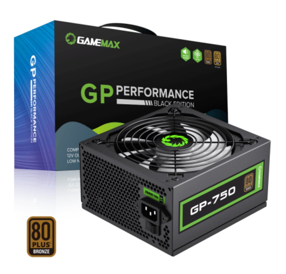 GAMEMAX GP-750 PC-Netzteil (750W, 80 Plus Bronze) von GAMEMAX