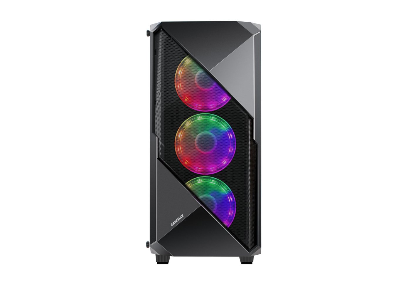 GAMEMAX Gaming-Gehäuse Revolt Midi Tower, ohne Netzteil, Midi ATX Tower, USB 2.0, USB 3.0, gehärtetes Glas GAMEMAX Gaming-Gehäuse Revolt Midi Tower, ohne Netzteil, Midi ATX Tower, USB 2.0, USB 3.0, gehärtetes Glas von GAMEMAX