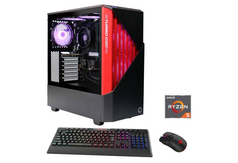 GAMEMAX Multimedia-PC Contac BR 7041 PC (AMD Ryzen 5 5600G, 16 GB RAM, 2000 GB SSD, Luftkühlung, Windows 11) von GAMEMAX