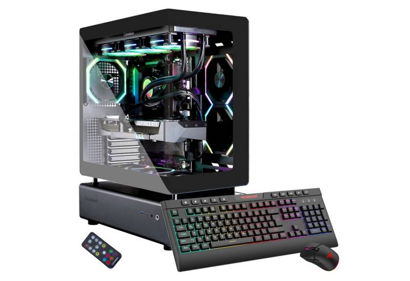 GAMEMAX N80 BK 7503 Gaming-PC (AMD Ryzen 7 7800X3D, RTX 5070Ti, 32 GB RAM, 2000 GB SSD, Wasserkühlung, Windows 11, DDR5 RAM, Gen4 SSD) von GAMEMAX