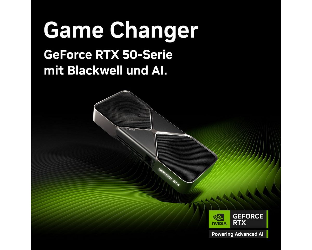 GAMEMAX Vista AW 7514 Gaming-PC (AMD Ryzen 5 9600X, RTX 5070, 32 GB RAM, 1000 GB SSD, Luftkühlung aktiv, Windows 11, DDR5 RAM, Gen4 SSD) von GAMEMAX