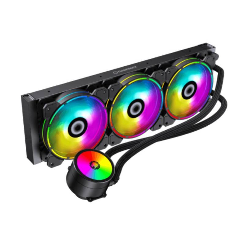 GAMEMAX Wasserkühlung IceChill 360 ARGB Beleuchtung, PWM ARGB LED Lüfter von GAMEMAX