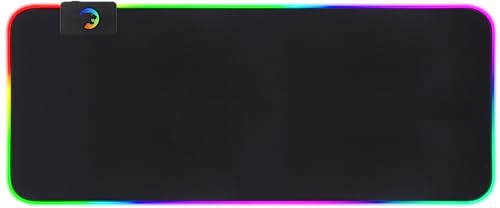 GAMEPOWER GP700 RGB-Gaming-Mauspad mit 14 Beleuchtungsmodi, wasserabweisend, rutschfeste Gummiunterseite für Gamer, 700 x 300 x 4 mm von GAMEPOWER