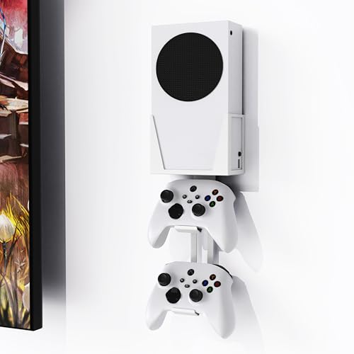 GAMSURFING Wall Mount für Xbox Series S - Alle Metal -Vertikalen hängen in der Nähe oder hinter TV links/rechts, Wandmontage Kit mit abnehmbarem Controllerhalter GAMSURFING Wall Mount für Xbox Series S - Alle Metal -Vertikalen hängen in der Nähe oder hinter TV links/rechts, Wandmontage Kit mit abnehmbarem Controllerhalter von GAMSURFING