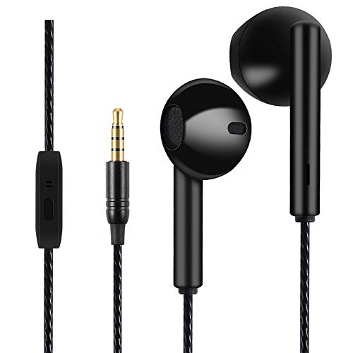 GAMURRY In-Ear Headphones with Cable, Stereo Bass Earphones, with Microphone Function and Noise Reduction, Tangle-Free Cable, 3.5 mm Headphones, for Galaxy, Huawei, MP3 and Other Audio Devices etc von GAMURRY