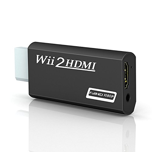 GANA Wii zu HDMI Adapter, Wii to HDMI 720/1080P HD Converter Adapter mit 3,5mm Audioausgang Wii zu HDMI Konverter für Wii Monitor Beamer Fernseher GANA Wii zu HDMI Adapter, Wii to HDMI 720/1080P HD Converter Adapter mit 3,5mm Audioausgang Wii zu HDMI Konverter für Wii Monitor Beamer Fernseher von GANA