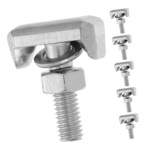 GANAZONO 6Er Set Edelstahlschraube Ersatz-Batteriepolbolzen Auto Schraubensatz T-Nut-Schrauben Kfz-Ersatzteile Autozubehör Bolzen für Batterieklemme Rostfreier Stahl Silver GANAZONO 6Er Set Edelstahlschraube Ersatz-Batteriepolbolzen Auto Schraubensatz T-Nut-Schrauben Kfz-Ersatzteile Autozubehör Bolzen für Batterieklemme Rostfreier Stahl Silver von GANAZONO