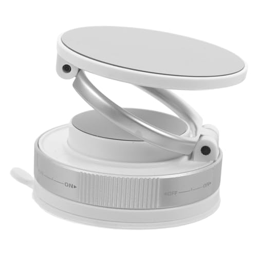 GANAZONO handyhalter Vakuum -Magnet -Telefonständer Auto magnetische Halterung Vakuumautohalterung Automobile Mobile Cradle Auto Telefonhalterung Fenster Telefonhalter Zinklegierung Weiß von GANAZONO