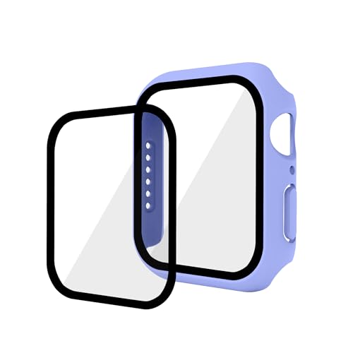 GANGANPRO 2 In 1 Design Harte PC Hülle mit Gehärtetem Glas Displayschutzfolie für Apple Watch 4/5/6/SE,Ultradünne Kratzfeste Smartwatch Abdeckung für iWatch 40 mm Zubehör – Lila GANGANPRO 2 In 1 Design Harte PC Hülle mit Gehärtetem Glas Displayschutzfolie für Apple Watch 4/5/6/SE,Ultradünne Kratzfeste Smartwatch Abdeckung für iWatch 40 mm Zubehör – Lila von GANGANPRO